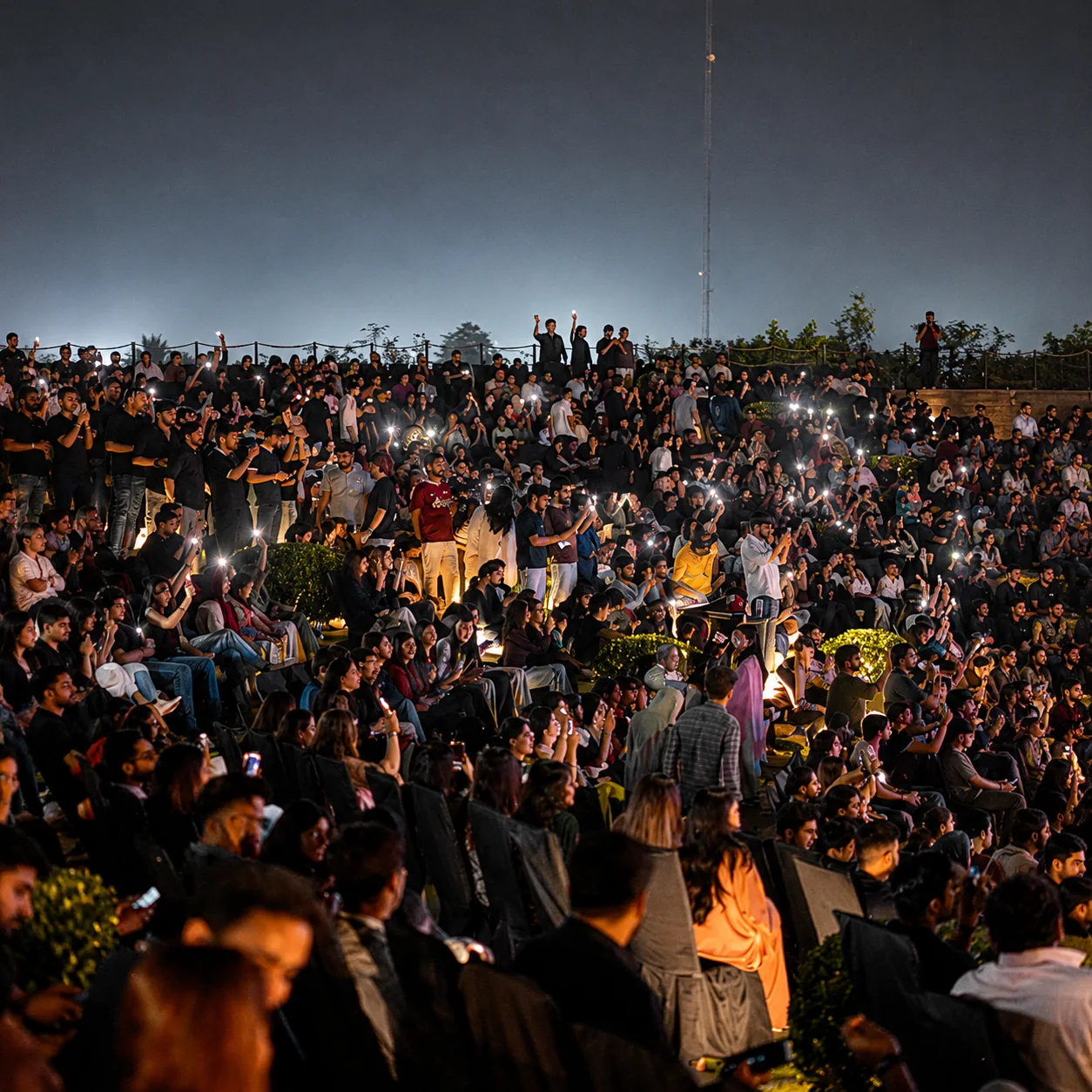 Concert crowd at Naturals