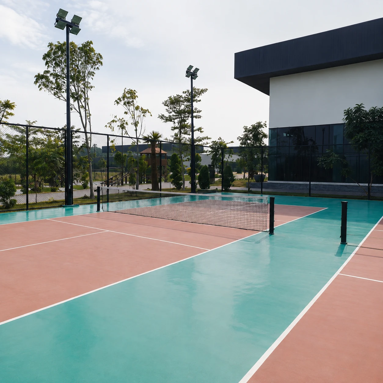 Squash and badminton court at Naturals