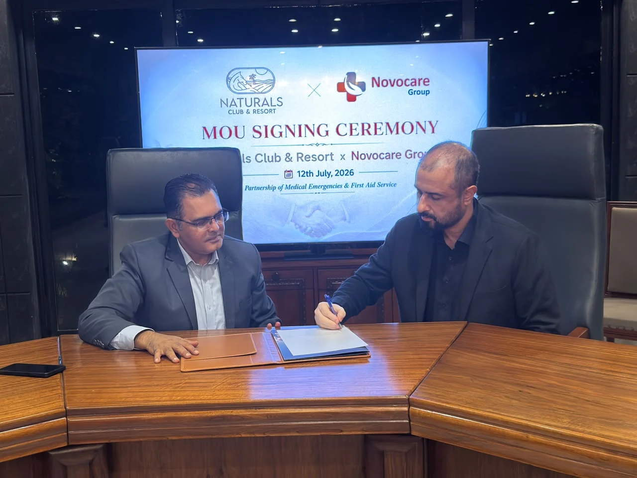 Naturals Club & Resort and Novocare MOU signing ceremony
