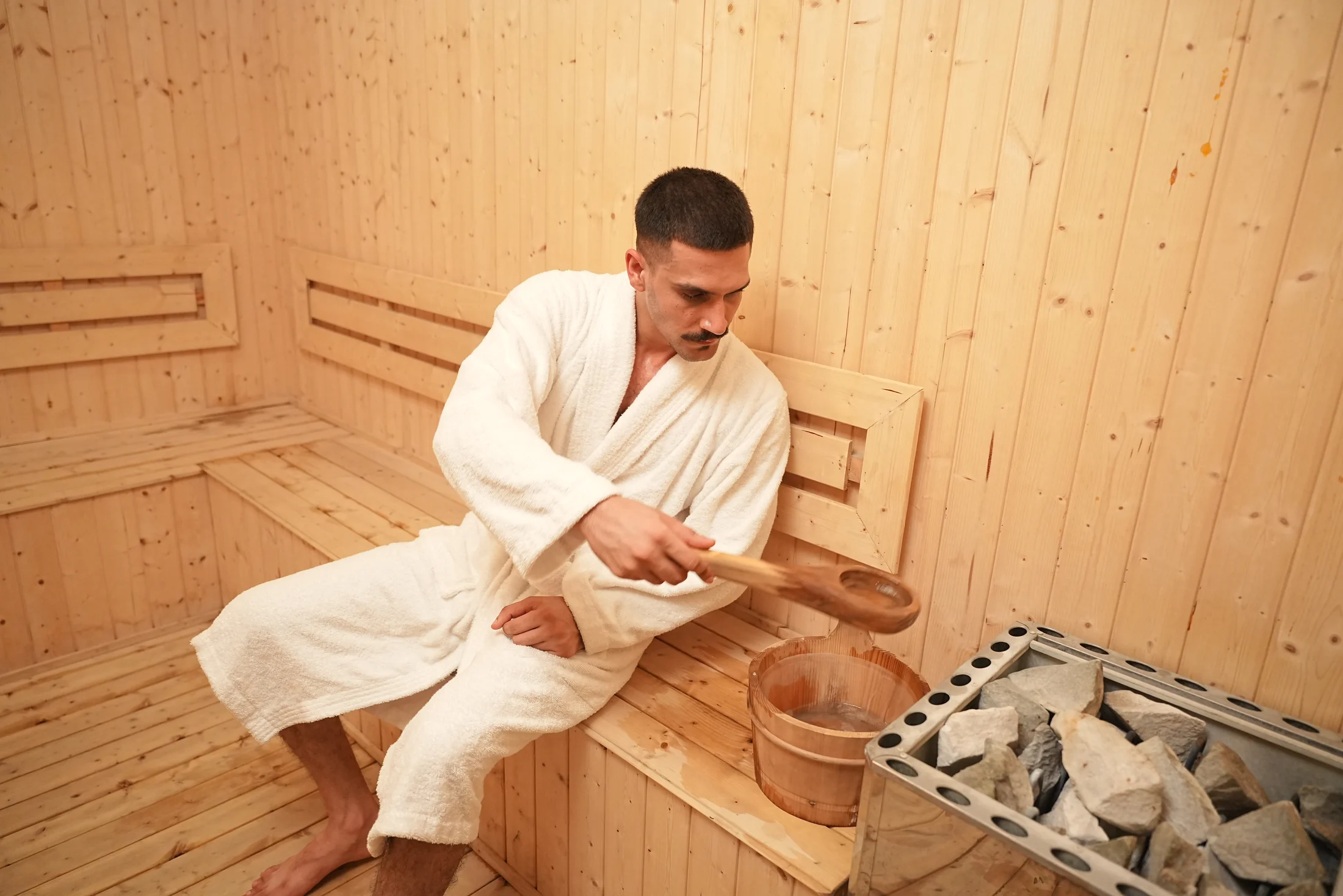 Sauna and recovery at Naturals